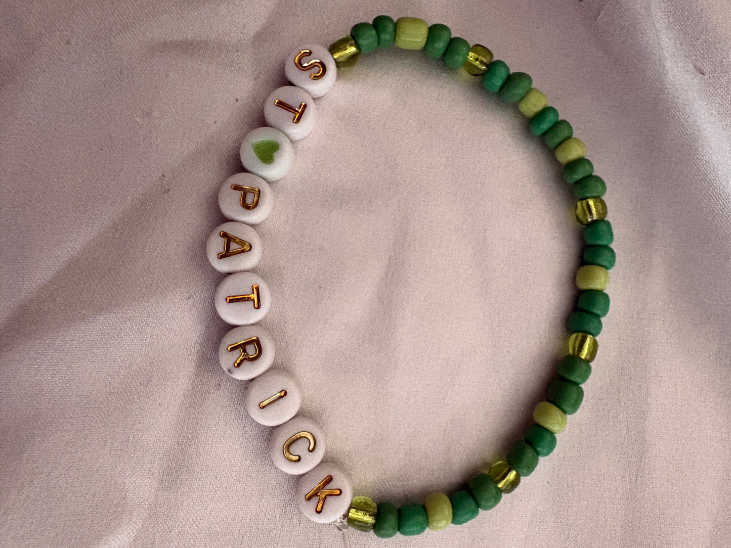 St. Patrick’s word bracelet