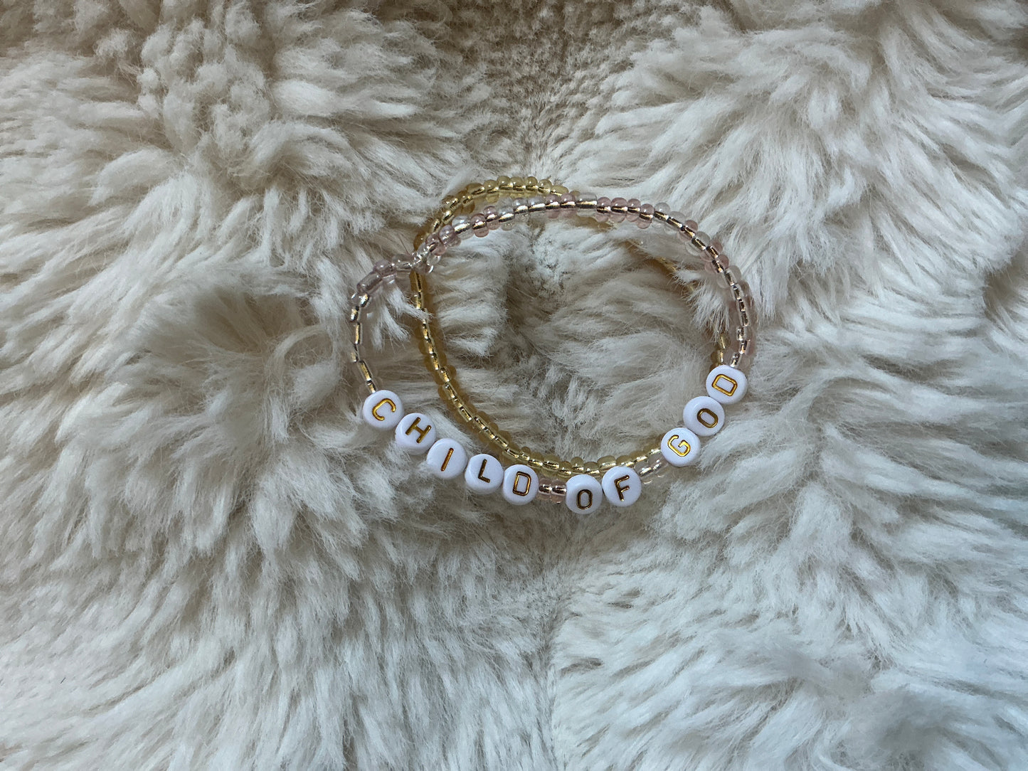 Faith Word Beaded Bracelets