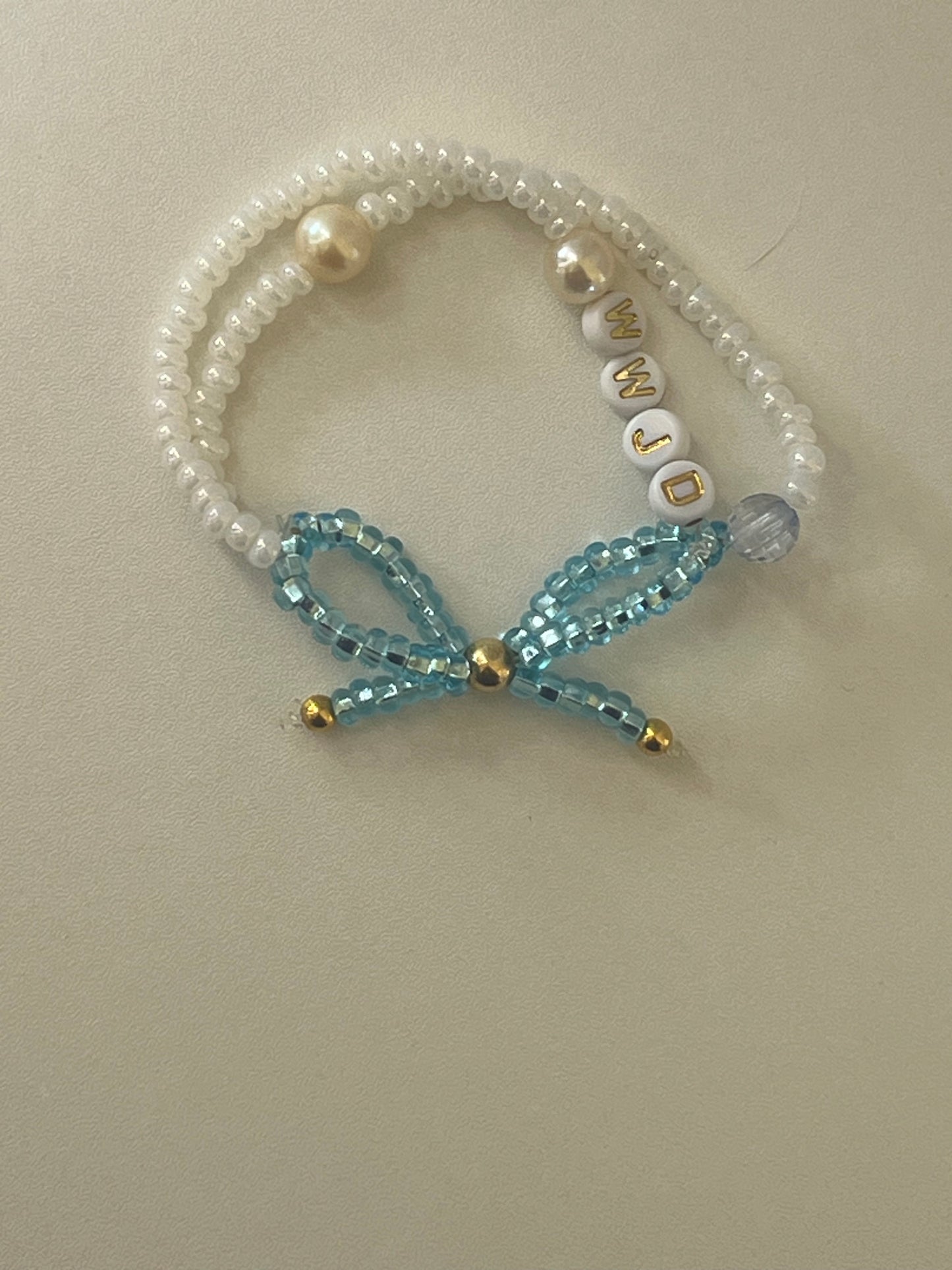WWJD Bow Bracelet