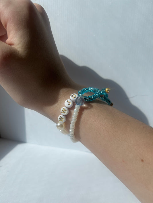 WWJD Bow Bracelet