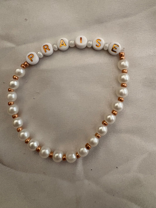 Faith Word Beaded Bracelets