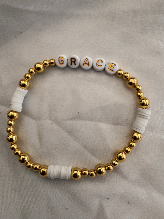 Faith Word Beaded Bracelets