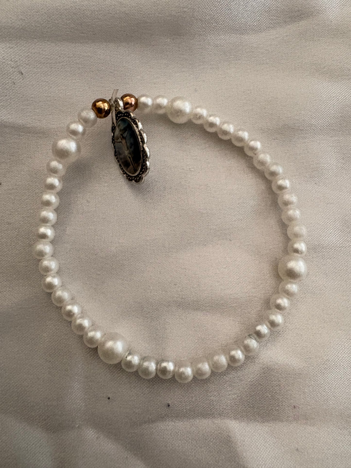 Blessed Mother Beaded Bracelet