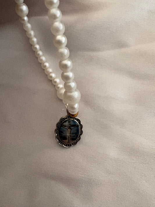 Blessed Mother Beaded Bracelet